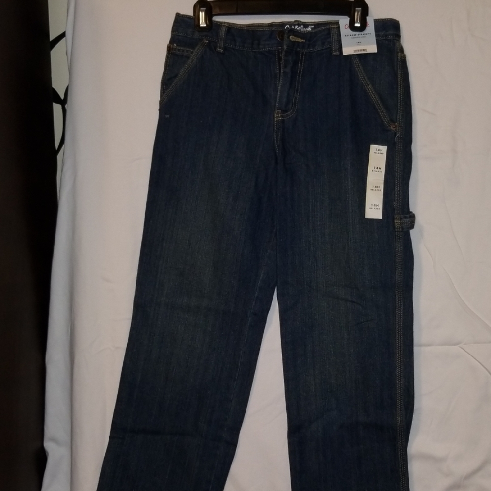 Relaxed straight jeans